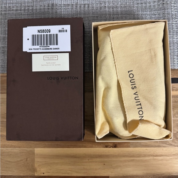 Authentic Louis Vuitton Damier Ebene Mini Pochette - Picture 3 of 10